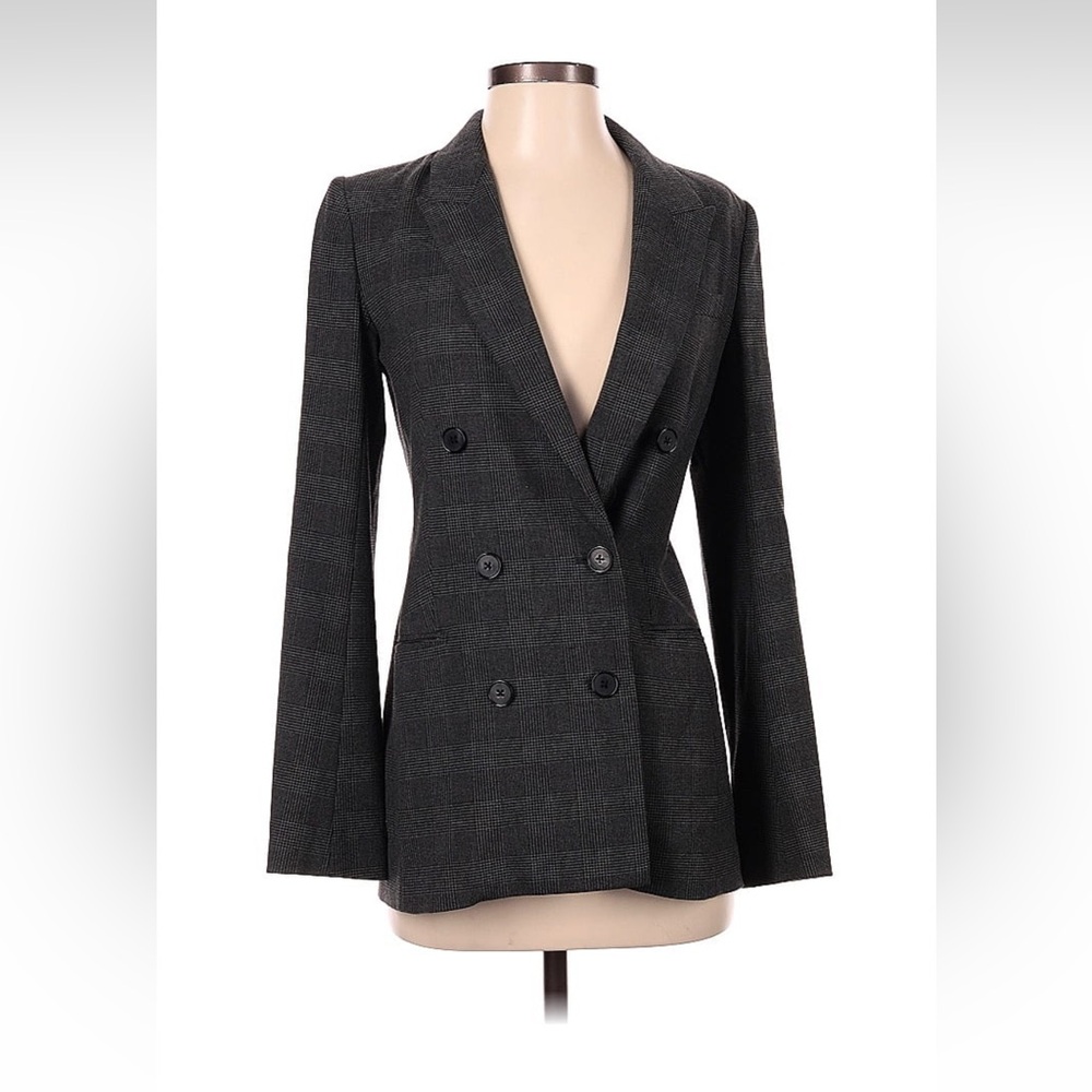 Aritzia Babaton Double Breast Gray Blazer Jacket Size 00